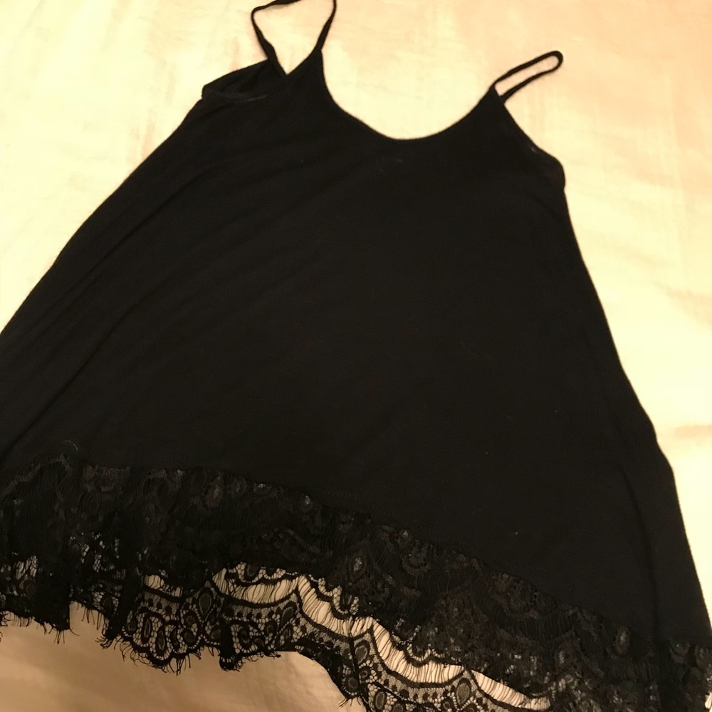 Black flowy top